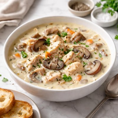 Cream of chicken mushroom soup