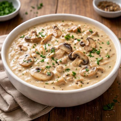 Cream of mushroom gravy