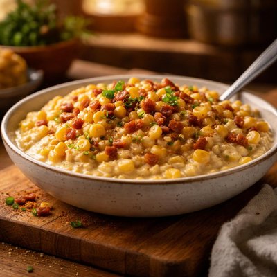 Creamed smoked corn