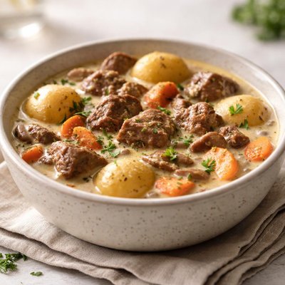 Creamy beef stew
