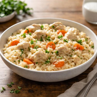 Creamy chicken and rice
