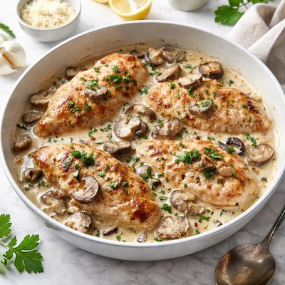 Creamy chicken mushroom