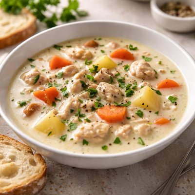 Creamy chicken soup