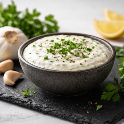 Creamy garlic herb sauce