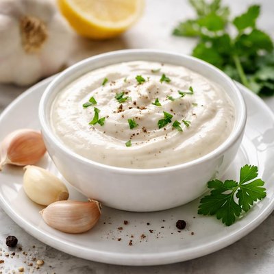 Creamy garlic sauce