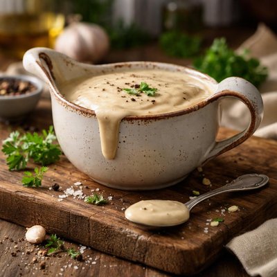 Creamy gravy sauce