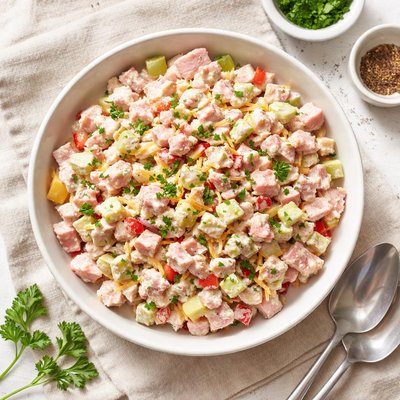 Creamy ham salad