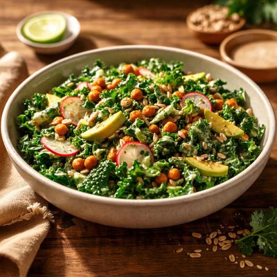 Creamy kale salad