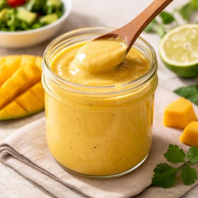Creamy mango dressing