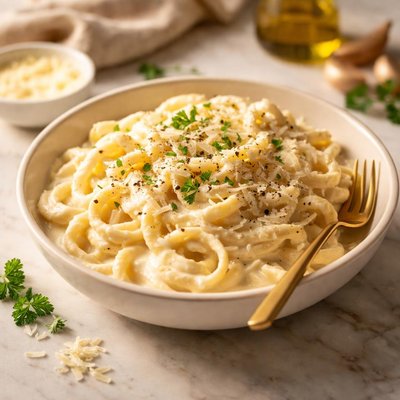 Creamy milk pasta