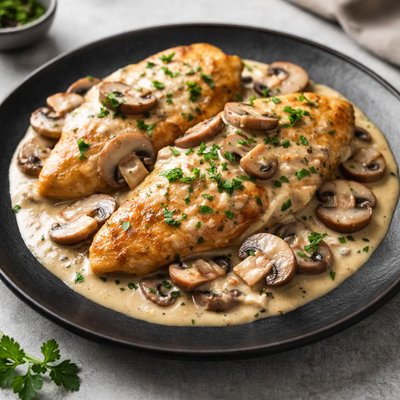 Creamy mushroom with chicken