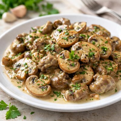 Creamy mushrooms