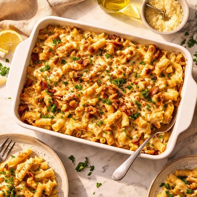 Creamy pasta bake