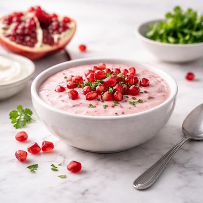Creamy pomegranate sauce