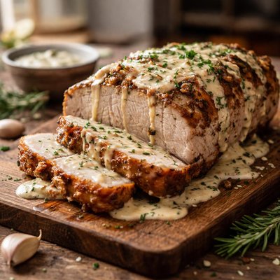 Creamy pork loin