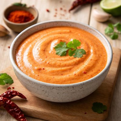 Creamy red chile sauce