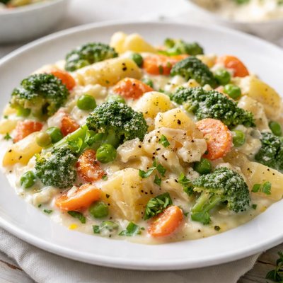 Creamy vegetable casserole