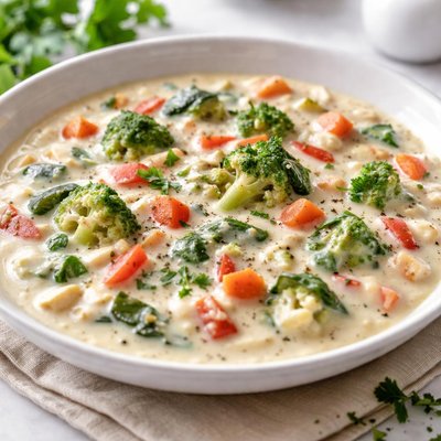 Creamy vegetable sauce