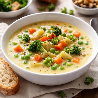 Creamy vegetable soup