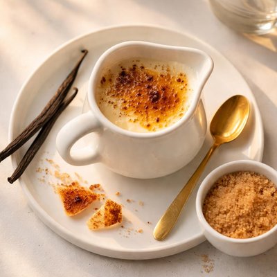 Creme brulee creamer