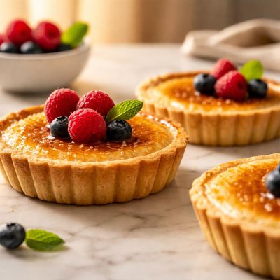 Creme brulee tartlets