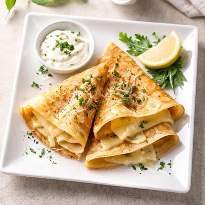 Crepe with cheese