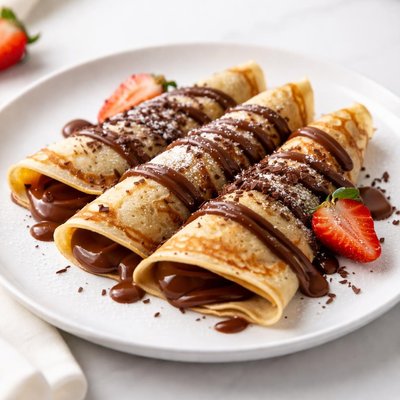 Crepes with chocolate