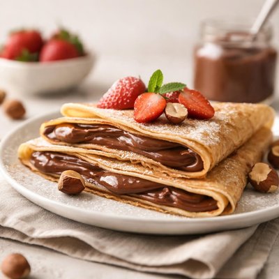 Crepes with nutella