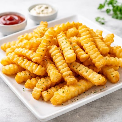 Crincle frozen fries