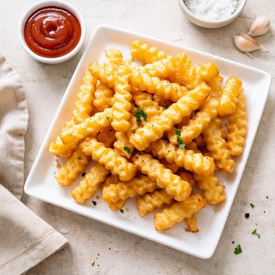 Crinkle-cut fry