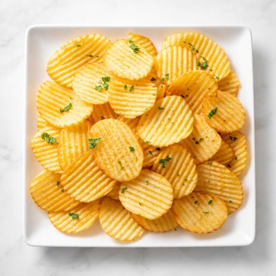 Crinkle-cut potato chips