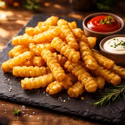 Crinkly fries