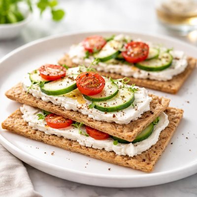 Crispbread with cheese