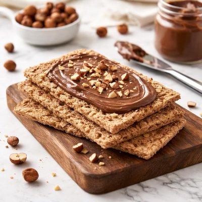 Crispbread with nutella