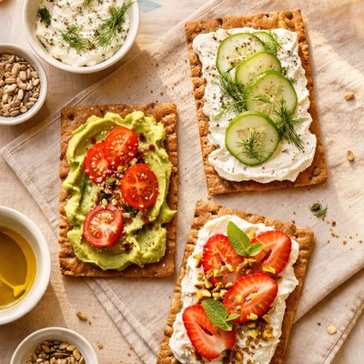 Crispbread with spread