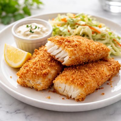 Crispy alaskan cod