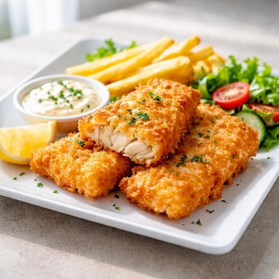 Crispy battered fillet