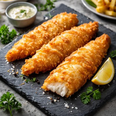 Crispy battered whole fillets