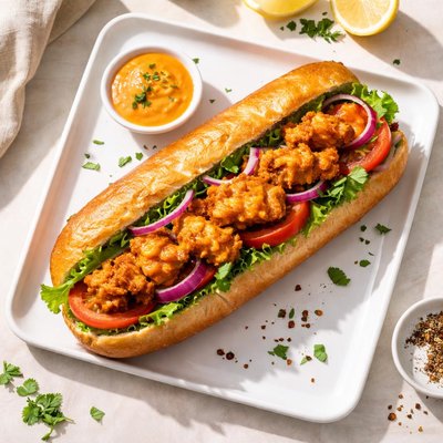 Crispy butter chicken sub