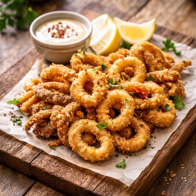 Crispy calamari