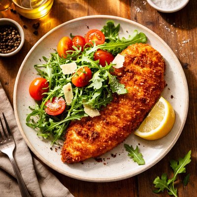 Crispy chicken milanese