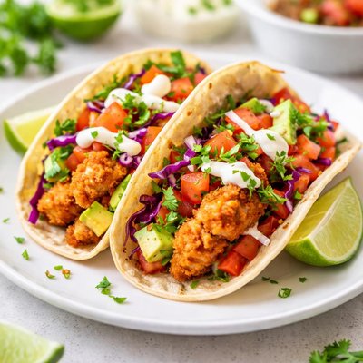 Crispy chicken taco