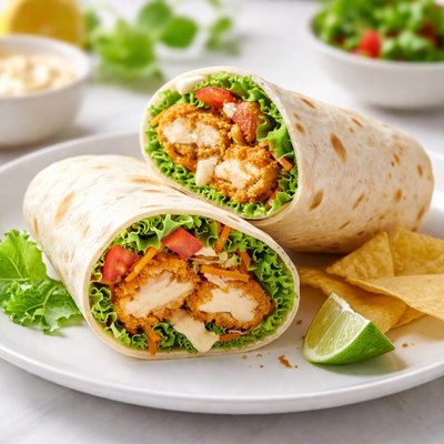 Crispy chicken wrap