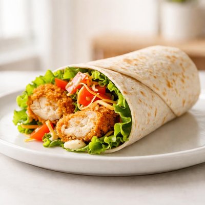 Crispy chicken wrap from burger king