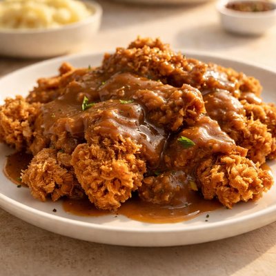 Crispy fry gravy