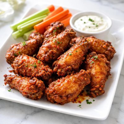 Crispy hot wings