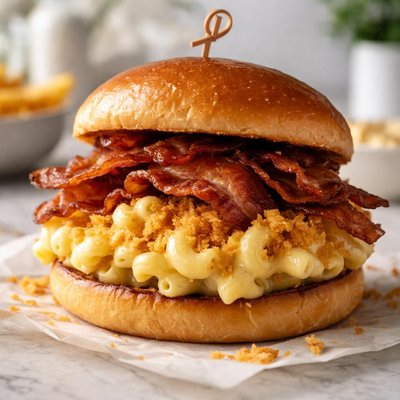 Crispy mac bacon