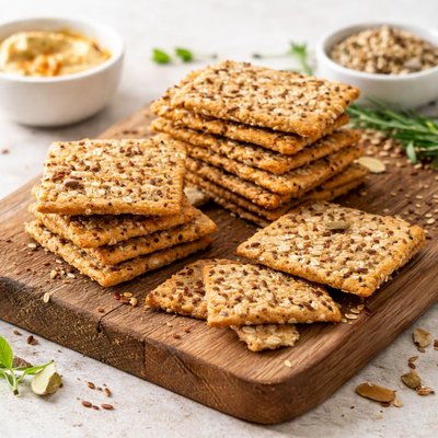 Crispy multigrain crackers