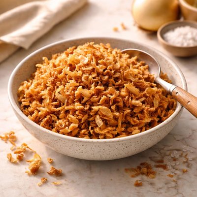 Crispy onion topping