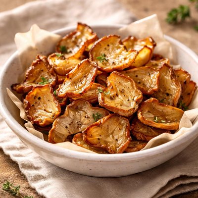 Crispy organic jerusalem artichoke